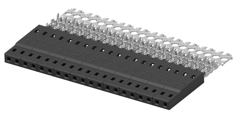 TE Connectivity 2317206-2 2317206-2 Rectangular Connector Ampmodu 2 Contacts Receptacle mm IDC / IDT 1 Row