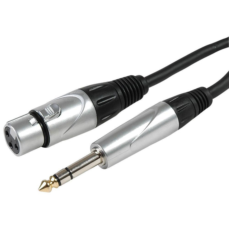 Stellar Labs 24-16190 XLR Female TO 1/4IN 3P Male Cable 18INCH 42Y2439