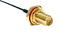 Multicomp PRO MC001030 RF / Coaxial Cable Assembly IP67 90&deg; U.FL Plug to SMA RP Bulkhead Jack 1.37mm 50 ohm 3.9 "