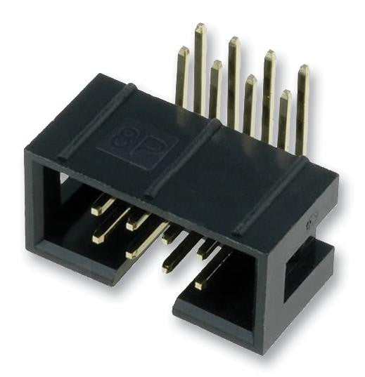 AMPHENOL T821108A1R100CEU Wire-To-Board Connector, Right Angle, T821 Series, 8 Contacts, Header, 2.54 mm, Through Hole