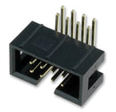 AMPHENOL T821106A1R100CEU Wire-To-Board Connector, Right Angle, T821 Series, 6 Contacts, Header, 2.54 mm, Through Hole