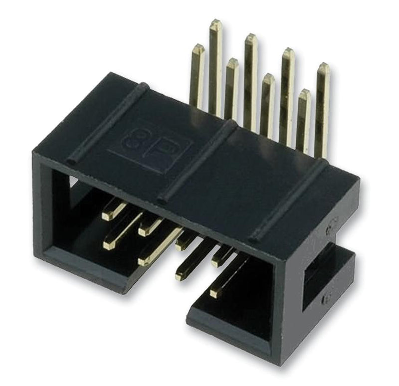 AMPHENOL T821112A1R100CEU Wire-To-Board Connector, Right Angle, T821 Series, 12 Contacts, Header, 2.54 mm, Through Hole