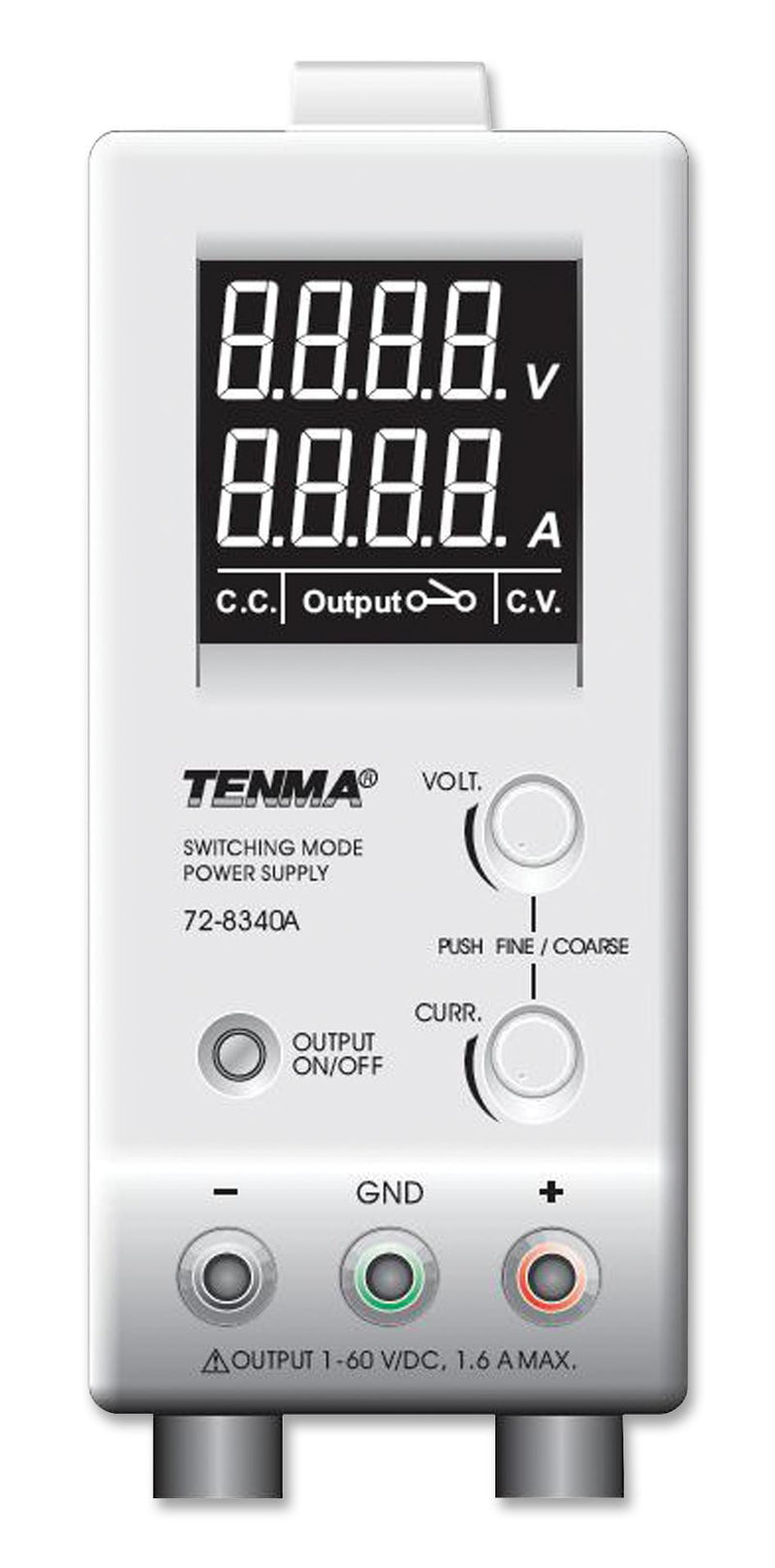 TENMA 72-8340A POWER SUPPLY, 1CH, 60V, 1.6A, ADJUSTABLE