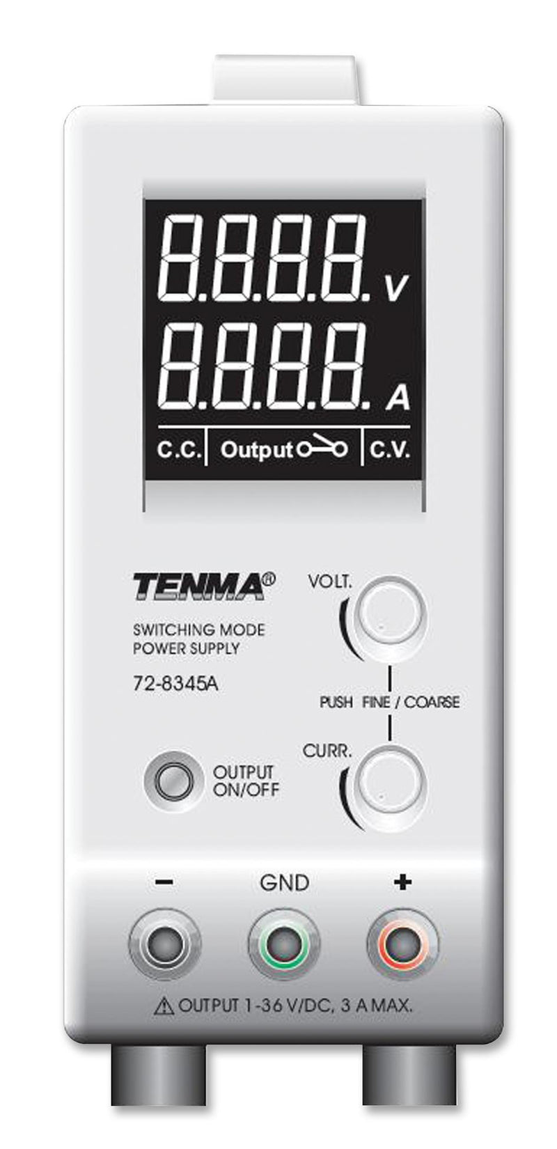 TENMA 72-8345A POWER SUPPLY, 1CH, 36V, 3A, ADJUSTABLE