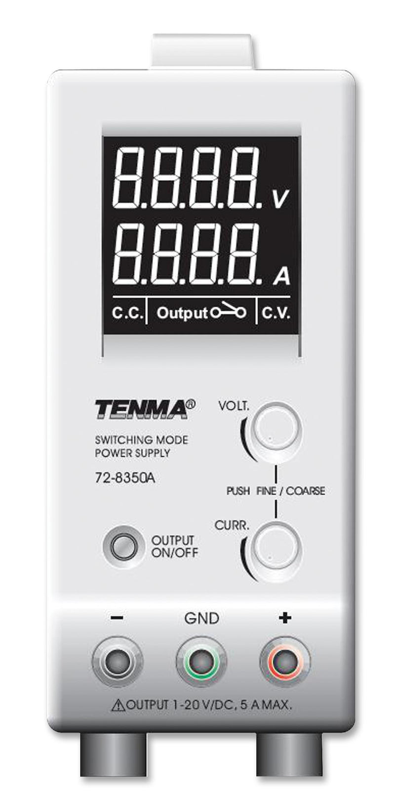 TENMA 72-8350A POWER SUPPLY, 1CH, 20V, 5A, ADJUSTABLE