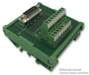 MULTICOMP MOD-09-M Terminal Block Interface, D Sub 9 Position Plug, Screw Type 10 Position Terminal Block