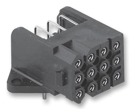 SOURIAU SMS6GE5 Rectangular Power Connector, Qikmate Series, Through Hole, Receptacle, 6 Contacts, 5.08 mm, Socket