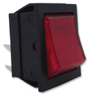 ARCOLECTRIC C1353ALNAE Rocker Switch, Illuminated, DPST, On-Off, Panel, 16 A