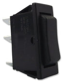 ARCOLECTRIC C1522AAAAA Rocker Switch, Non Illuminated, SPDT, (On)-Off-(On), Black, Panel, 16 A