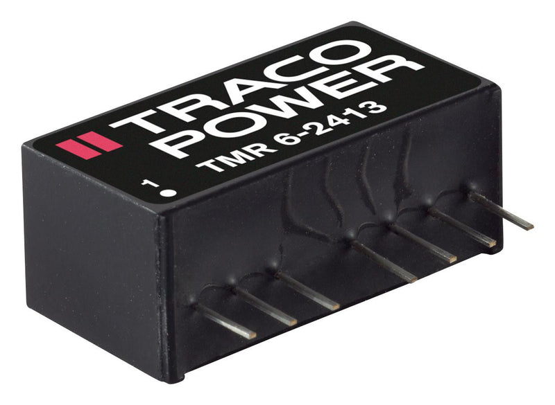 TRACOPOWER TMR 6-0512 Isolated Board Mount DC/DC Converter, Regulated, 1 Output, 6 W, 12 V, 500 mA