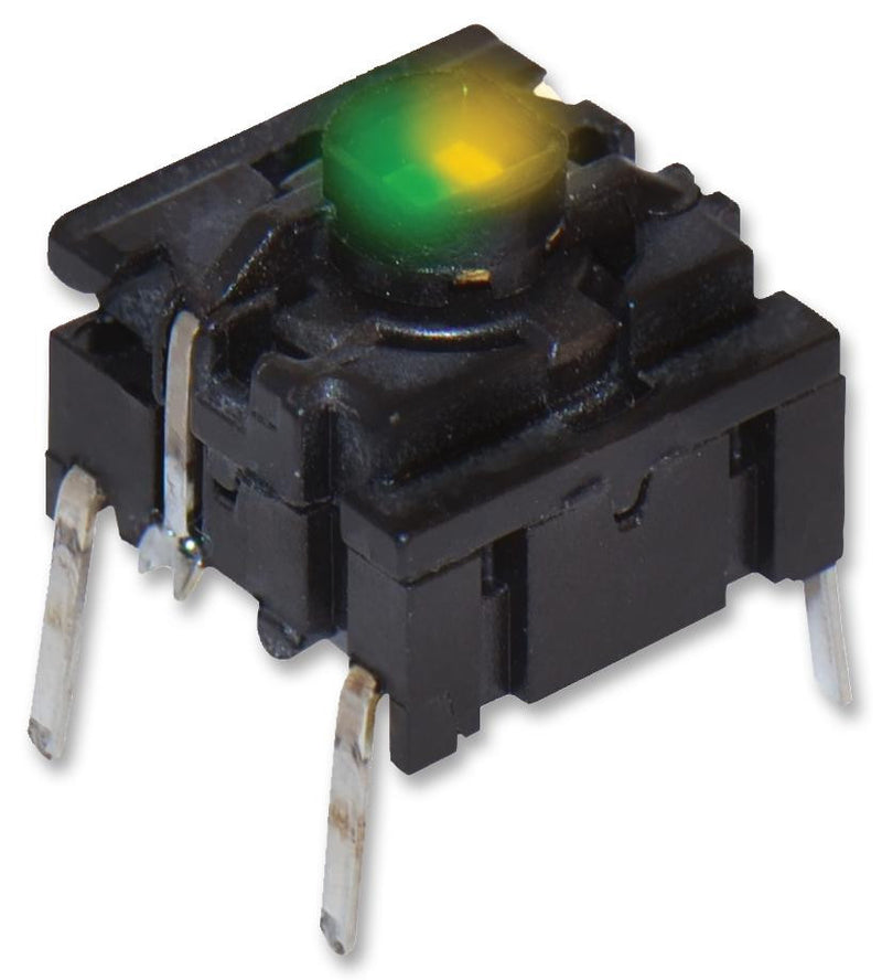 MULTIMEC 5GTH9352242 Tactile Switch, Illuminated, 24 V, 50 mA, 3.5 N, Solder