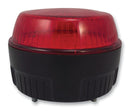 VISIONALERT 30102370 Beacon, Xenon, Red, Single Flash, 2W, 100VDC, 72VAC, IP67, 81mm Dia., 54mm Height