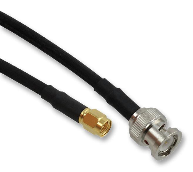 AMPHENOL CONNEX 245101-04-36.00 RF / Coaxial Cable Assembly, BNC Plug, SMA Plug, 50ohm, RG58/U, 50 ohm, 36 ", 914.4 mm