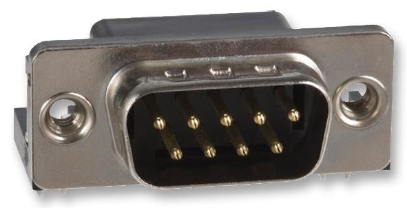 NORCOMP 182-009-113R171 D Sub Connector, Right Angle, 9 Contacts, Plug, DE, 182 Series, Steel Body, Through Hole