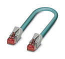 Phoenix Contact NBC-R4AC/025-94B/R4AC Ethernet Cable 8P Cat5 250 mm 9.9 " RJ45 Plug to Blue