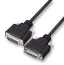 L-COM CSMNB15MF-15 Computer Cable, Serial, D Sub Mini Plug, D Sub Mini Socket, 15ft, 4.57 m, Black