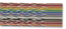 3M 1700/16 Ribbon Cable, Twisted Pair Flat, Multi-coloured, 16 Core, 28 AWG, 100 ft, 30.48 m