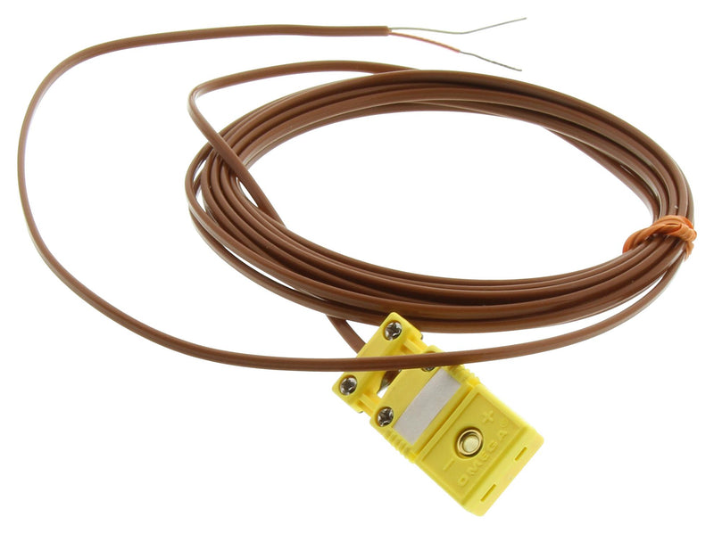 Omega TECK10-13 TECK10-13 Sensor Cable K Type Thermocouple Receptacle Free End 2 Positions 3.05 m 10 ft TEC