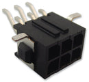 AMP - TE CONNECTIVITY 3-794627-6 Rectangular Connector, Micro MATE-N-LOK Series, 6 Contacts, Plug, 3 mm, Surface Mount, 2 Row