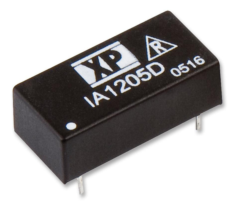 XP POWER IA2412D 1 Watt DIP Dual Output DC/DC Converter, Input 24V, Output &plusmn;12V/42mA