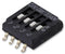 C & K COMPONENTS TDA04H0SB1 DIP / SIP Switch, 4 Circuits, SPST, SMD, TDA Series, DIP Sealed, 24 VDC