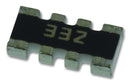 BOURNS CAY16-332J4LF Fixed Network Resistor, 3.3 kohm, 50 V, 4 Elements, Isolated, 1206 [3216 Metric], 62 mW