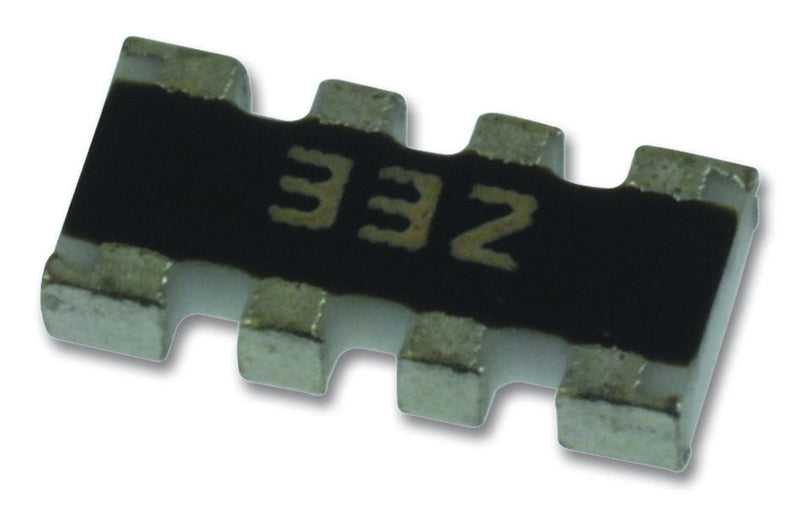 BOURNS CAY16-332J4LF Fixed Network Resistor, 3.3 kohm, 50 V, 4 Elements, Isolated, 1206 [3216 Metric], 62 mW