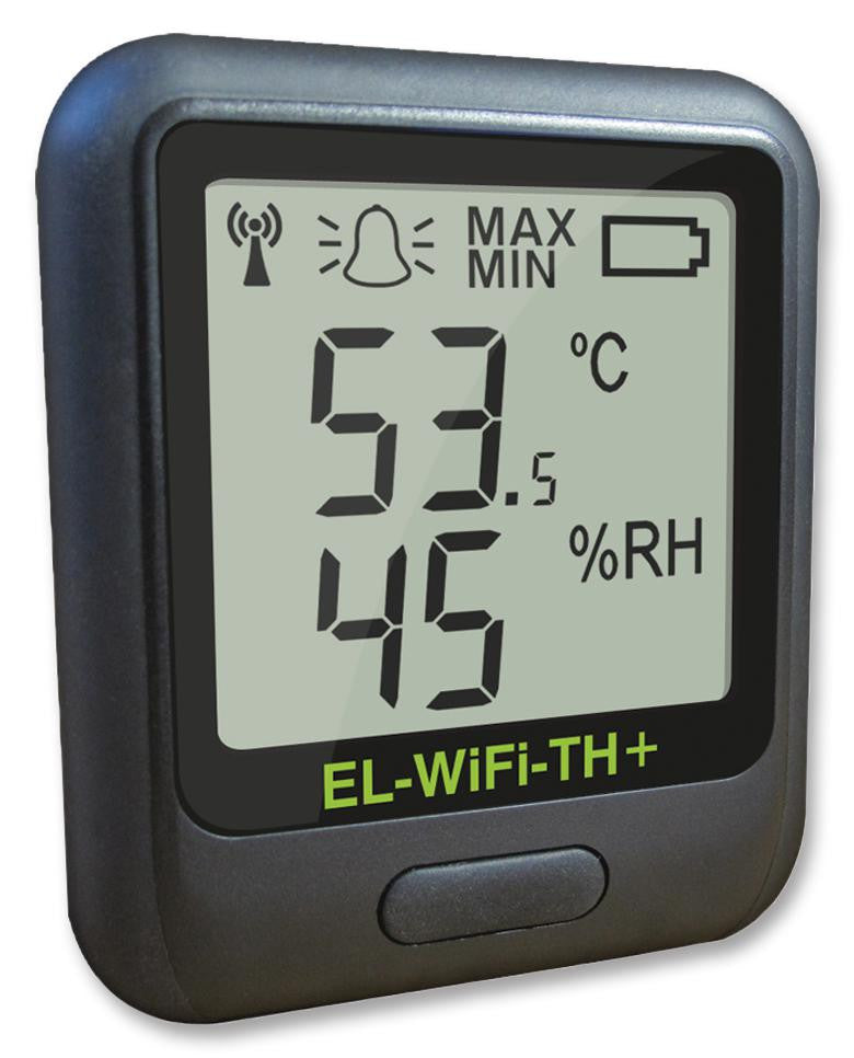 LASCAR EL-WIFI-TH+ DATALOGGER, TEMP/RH, -20 TO 60 DEG, WIFI