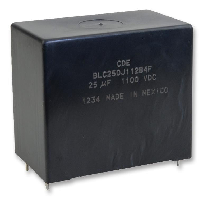 CORNELL DUBILIER BLC250J112B4F Film Capacitor, 25 &micro;F, 1.1 kV, PP (Polypropylene), &plusmn; 5%, BLC Series