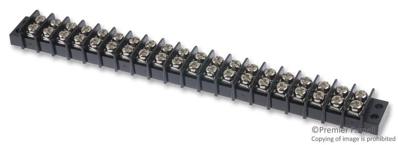 Multicomp PRO MC24323 Terminal Block Barrier 20 Position 22-12AWG