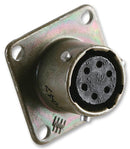 AMPHENOL INDUSTRIAL PT02SE-12-10S(025) Circular Connector, PT-SE Series, Box Mount Receptacle, 10 Contacts, Crimp Socket, Bayonet, 12-10