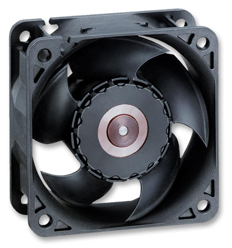 EBM-PAPST 622/2H3P Axial Fan, 620 Series, 12 V, DC, 60 mm, 25 mm, 48 dBA, 39.4 cu.ft/min