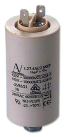 KEMET C274AC35200SA0J Film Capacitor, 20 &micro;F, C27 Motor Run Series, 470 V, Quick Connect, Snap-In, &plusmn; 5%, 20 V/&micro;s