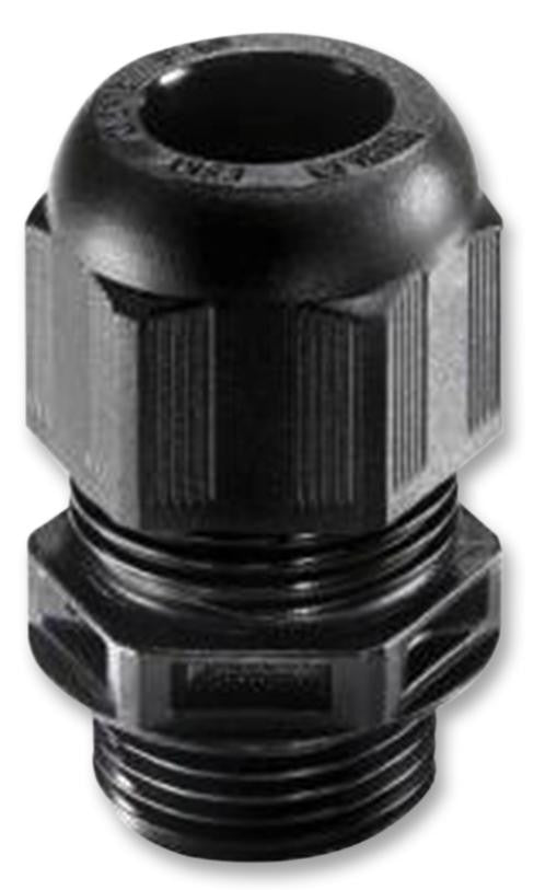 WISKA 10066121 Cable Gland, M16 x 1.5, 4.5 mm, 10 mm, Nylon (Polyamide), Black