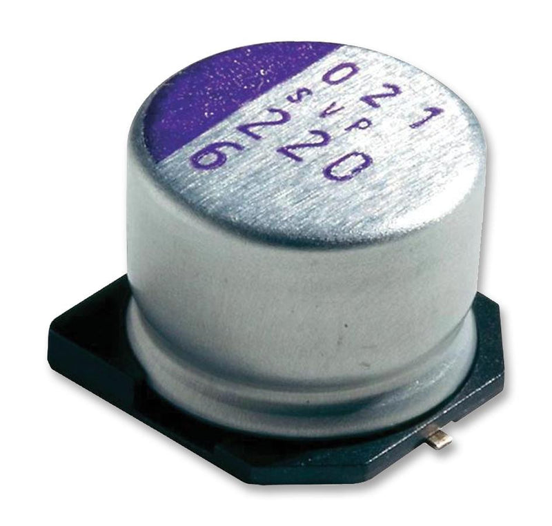 PANASONIC ELECTRONIC COMPONENTS 6SVP120MV Capacitor, 120 &iuml;&iquest;&frac12;F, 6.3 V, OS-CON SVP Series, Radial Can - SMD, 0.017 ohm, 2000 hours @ 105&iuml;&iquest;&frac12;C