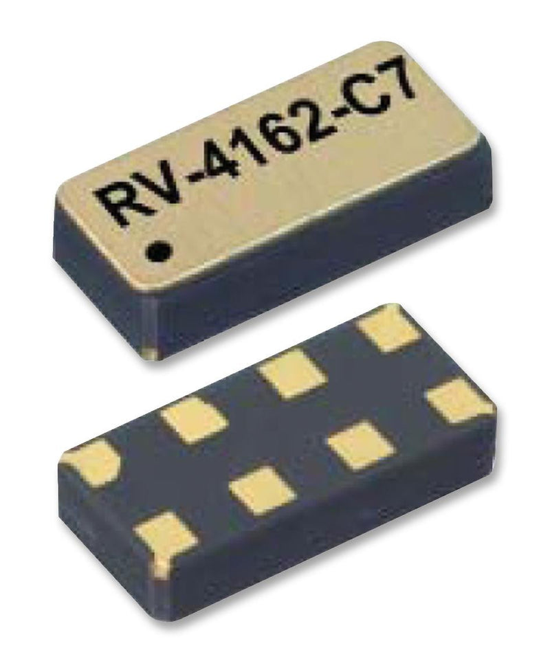 MICRO CRYSTAL RV-4162-C7-TA-QC-020 RTC IC, Date Time Format (Day/Date/Month/Year/Century 12Hr / 24Hr), I2C, 1 V to 4.4 V, LCC-8