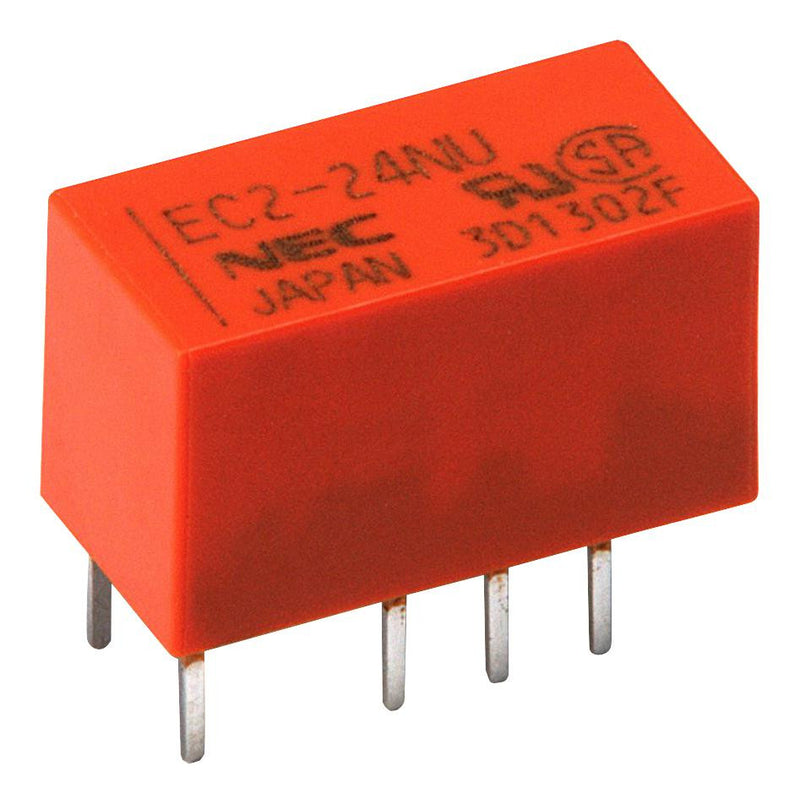 KEMET EC2-5TNU Signal Relay, DPDT, 5 VDC, 2 A, EC2 & EE2 Series, Through Hole, Latching Dual Coil