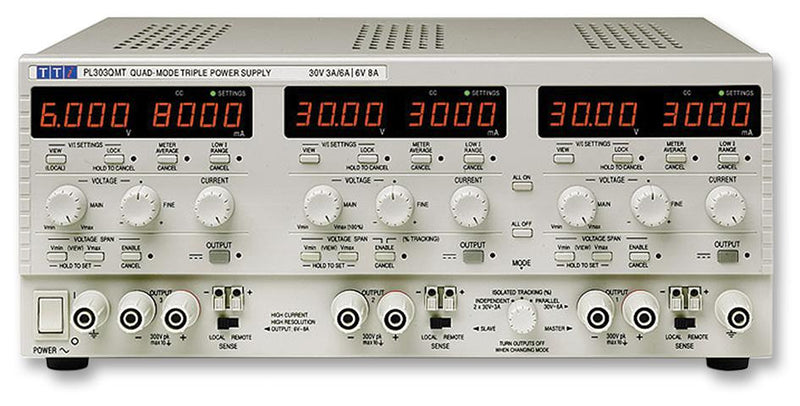 AIM-TTI INSTRUMENTS PL303QMT Triple Output Bench Top Power Supply with Linear Regulation and a Highly Compact Footprint