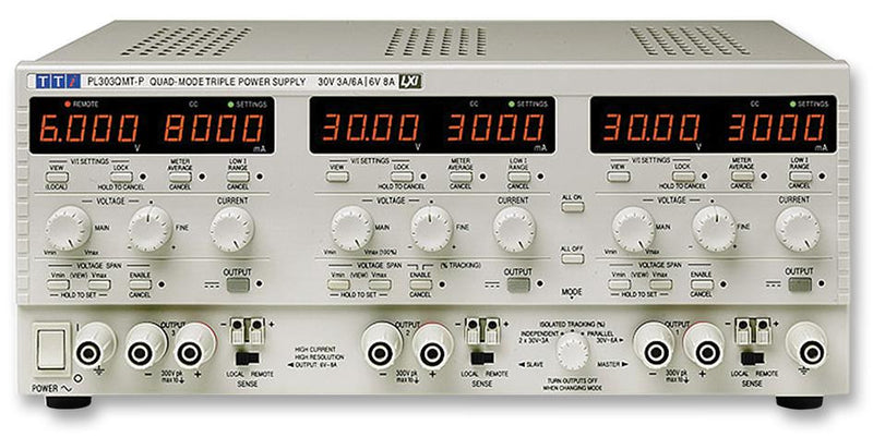 AIM-TTI INSTRUMENTS PL303QMTP Triple Output Bench Top Power Supply with Linear Regulation and a Highly Compact Footprint