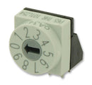 HARTMANN CONCO P65THR101L254 Rotary Coded Switch, Through Hole, 10 Position, 42 V, BCD, 200 mA