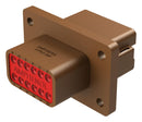 Amphenol SINE/TUCHEL AT04-12PD-BL04 12 Position Receptacle Flange Mount Connector PIN Brown Keyed D Enhanced KEY 98AC8313