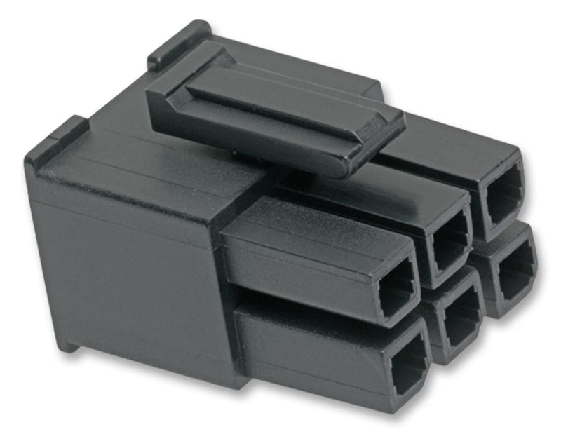 MOLEX 171692-0106 Connector Housing, Mega-Fit Series, Receptacle, 6 Ways, 5.7 mm