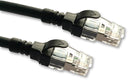 VIDEK 2996AS-3BK Ethernet Cable, Patch Lead, Cat6a, RJ45 Plug to RJ45 Plug, Black, 3 m