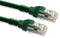 VIDEK 2996AS-1G Ethernet Cable, Patch Lead, Cat6a, RJ45 Plug to RJ45 Plug, Green, 1 m