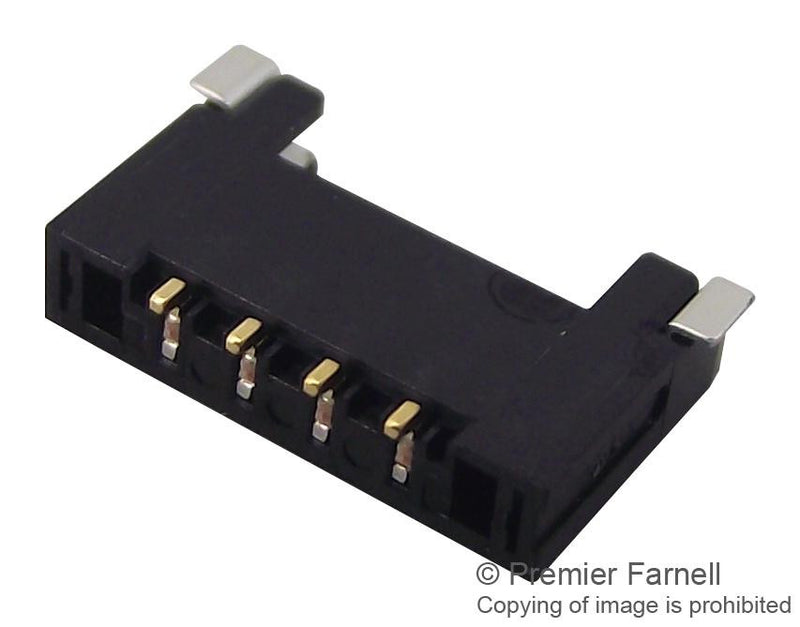 MOLEX 504050-0491 Wire-To-Board Connector, 1.5 mm, 4 Contacts, Header, Pico-Lock 504050 Series, Surface Mount, 1 Rows