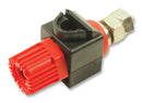 CLIFF ELECTRONIC COMPONENTS CL159825RA Binding Post, TP Series, 60 A, Gold Plated Contacts, Red