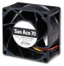 SANYO DENKI - SANACE FANS 9GA0712P1H001 Axial Fan, San Ace 70 Series, 12 V, DC, 70 mm, 38 mm, 57 dBA, 67.8 cu.ft/min