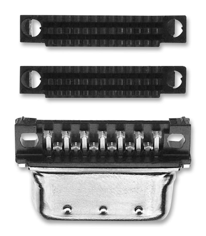 AMP - TE CONNECTIVITY 1-5750913-7 D Sub Connector, 68 Contacts, Plug, AMPLIMITE 0.050 Series, Steel Body, IDC / IDT