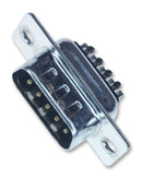 TE CONNECTIVITY 5-747904-5 D Sub Connector, 9 Contacts, Plug, DE, AMPLIMITE HD-20 Series, Steel Body, Solder