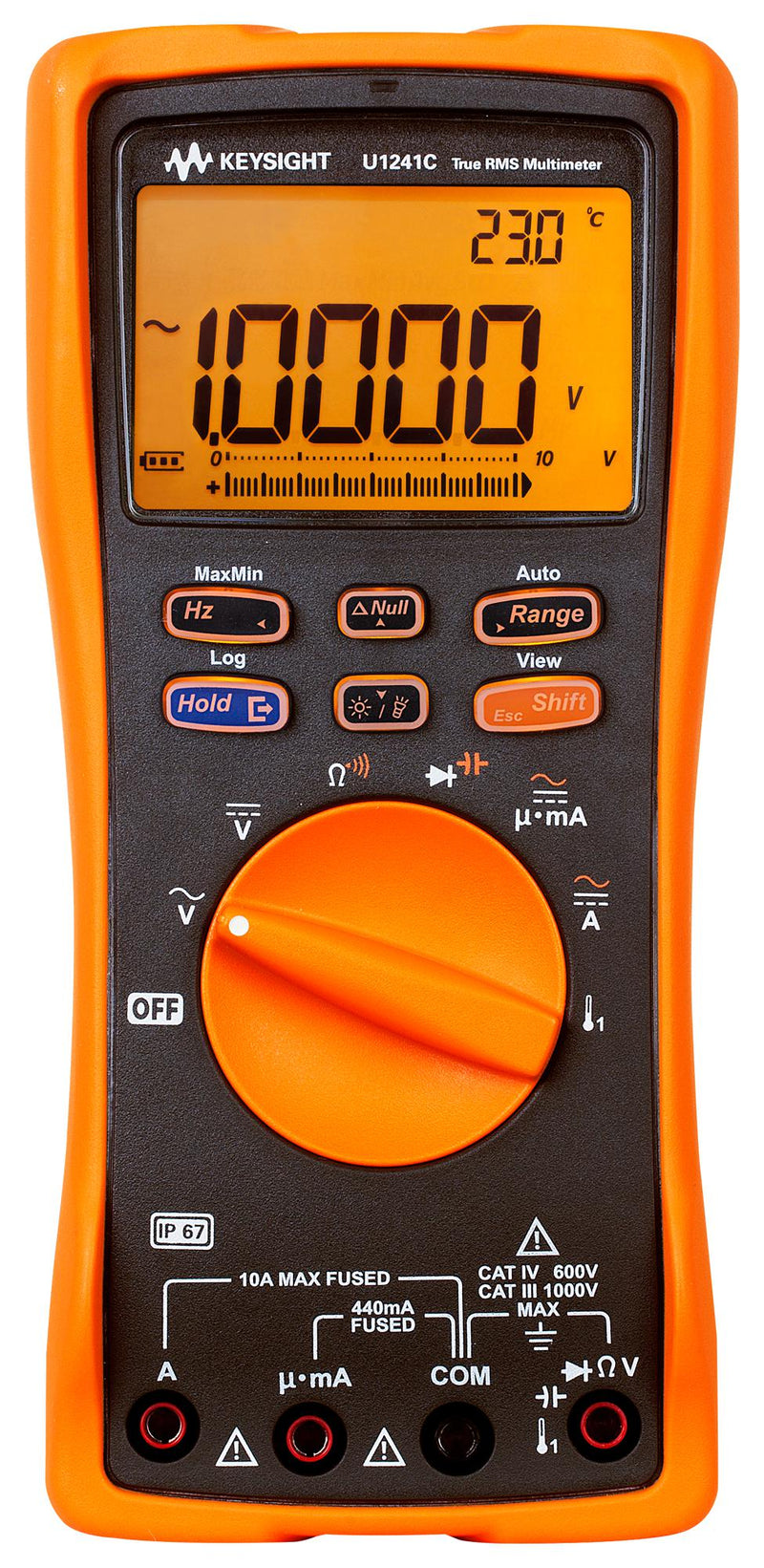 KEYSIGHT TECHNOLOGIES U1241C 1000V AC/DC IP67 True RMS Digital Multimeter with IR-USB Connectivity